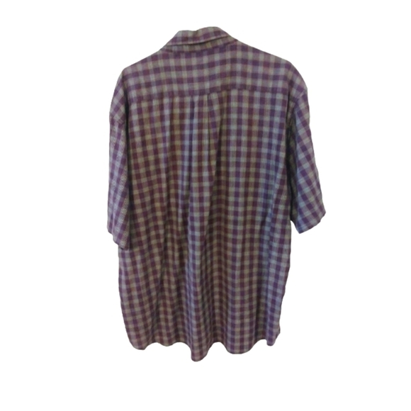 Jos A Bank Button Down Purple Plaid w. Pocket Lightweight Casual Comfortable XXL - Picture 5 of 7
